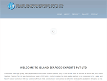 Tablet Screenshot of islandseafoodexports.com